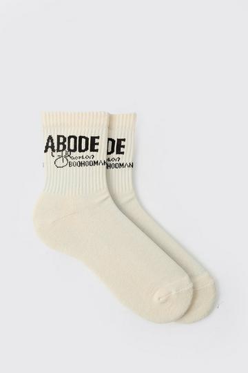 Abode Mid Length Sock cream