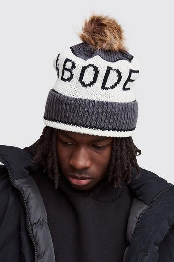 Black Abode Bobble Beanie