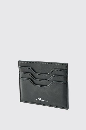 Black MAN Signature Card Holder