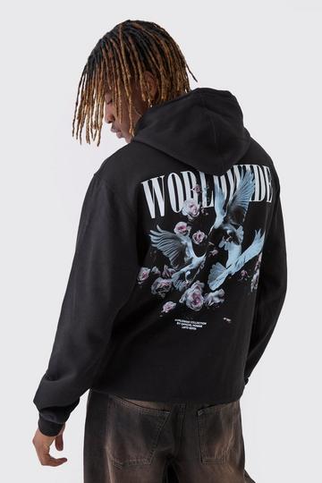 Tall Dove Worldwide Regular Fit Hoodie black