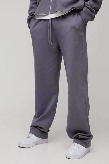 Tall Smart Interlock Relaxed Fit Trousers charcoal