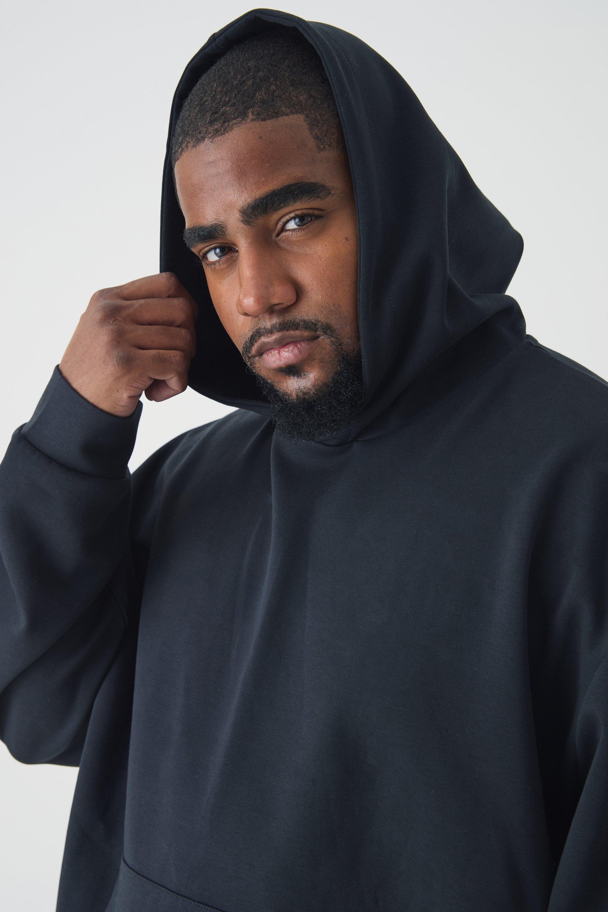 Plus Interlock Boxy Oversized Hoodie boohoo