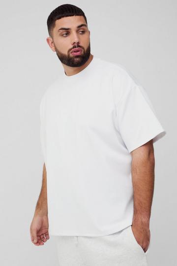 Plus Oversized Super Heavy Premium T-shirt white