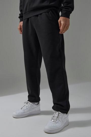 Man Sport Waffle Regular Fit Jogger black