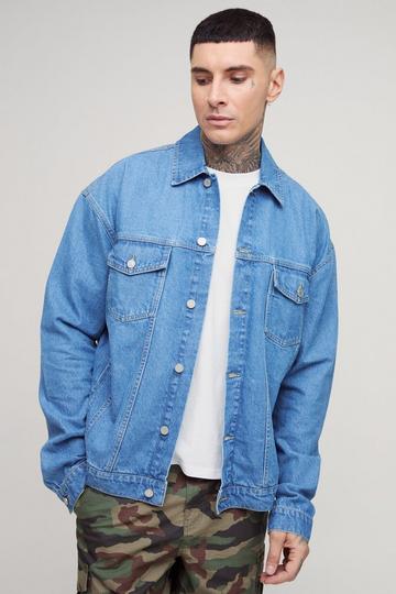 Tall Classic Oversized Denim Jacket light wash