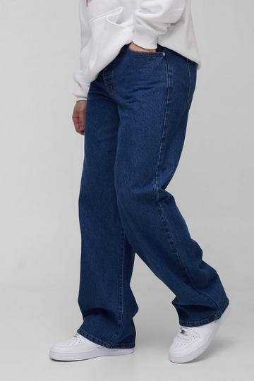 Tall Embroidered Relaxed Fit Jeans mid blue