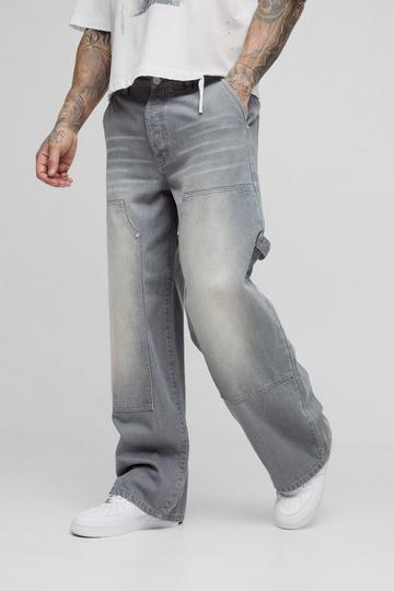 Tall Carpenter Baggy Fit Jeans grey