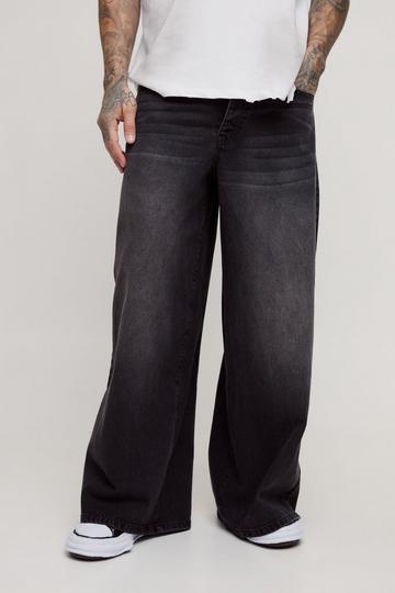 Tall Wide Leg Jeans washed black