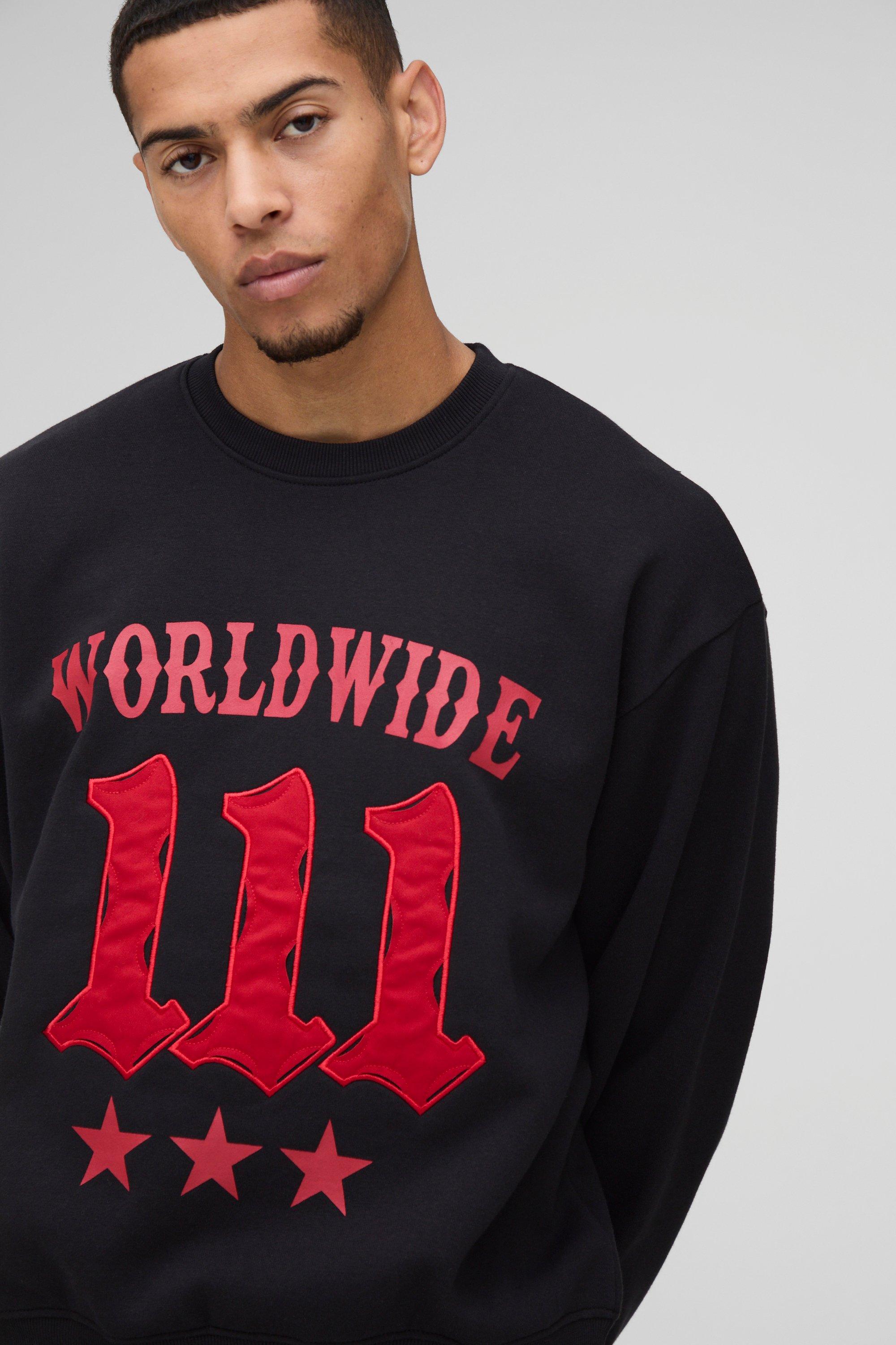 Applique sweatshirt new arrivals