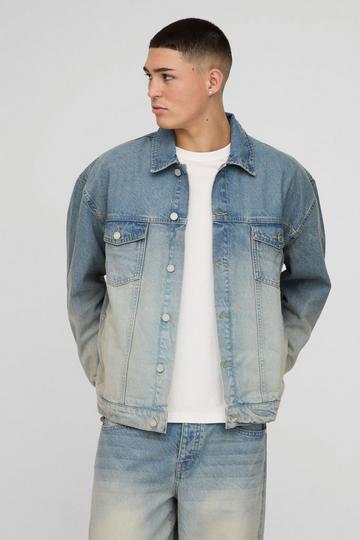 Oversized Spijkerjas stonewash