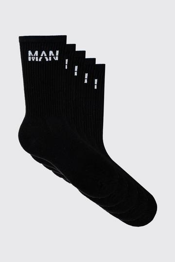 5 Pack Man Sport Socks black