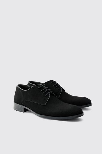 Faux Suede Derby