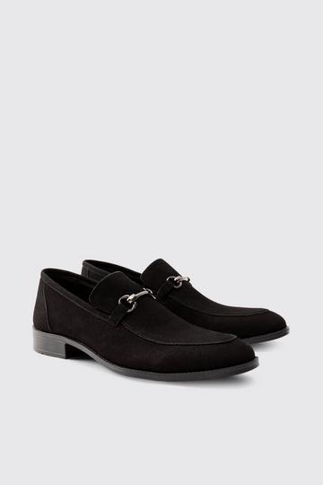 Faux Suede Snaffle Loafer