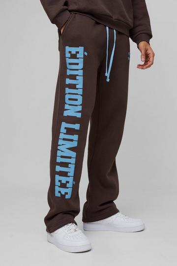 Relaxed Fit Edition Puff Print Jogger chocolate