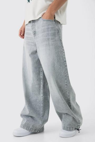 Jean baggy délavé ice grey