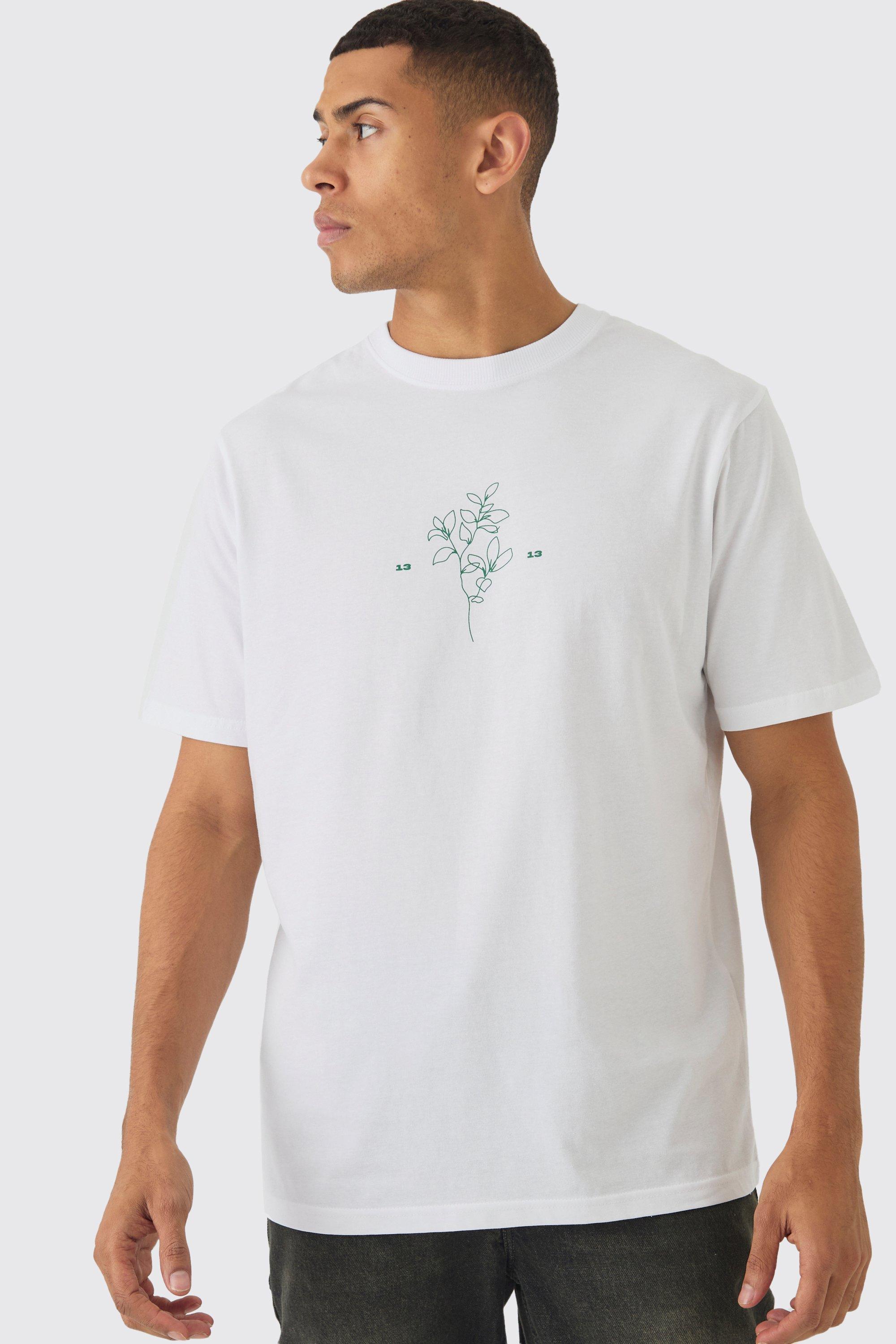 T shirt con fiori sales