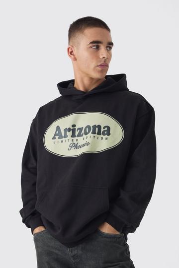 Sweat à capuche oversize à imprimé Arizona black