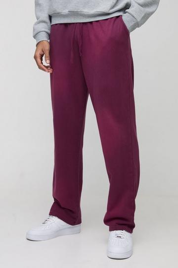 Oversized Spray Wash Jogger burgundy