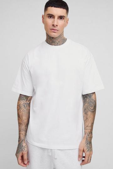 White Tall Oversized Basic T-Shirt