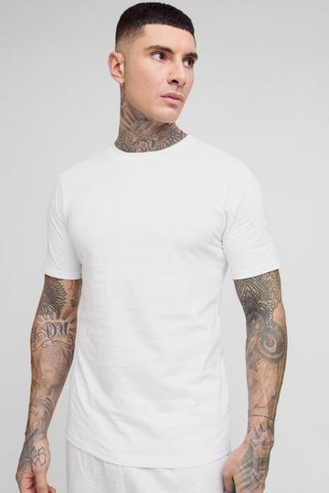 Tall Slim Fit Basic T-Shirt white