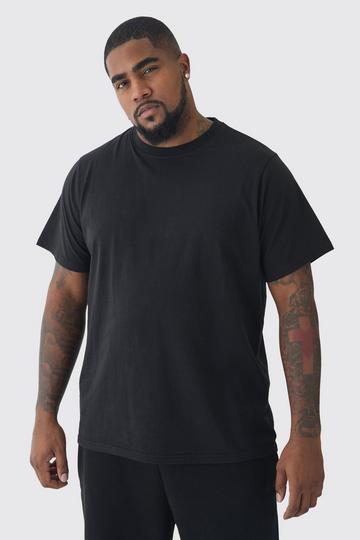 Plus Slim Fit Basic T-Shirt black