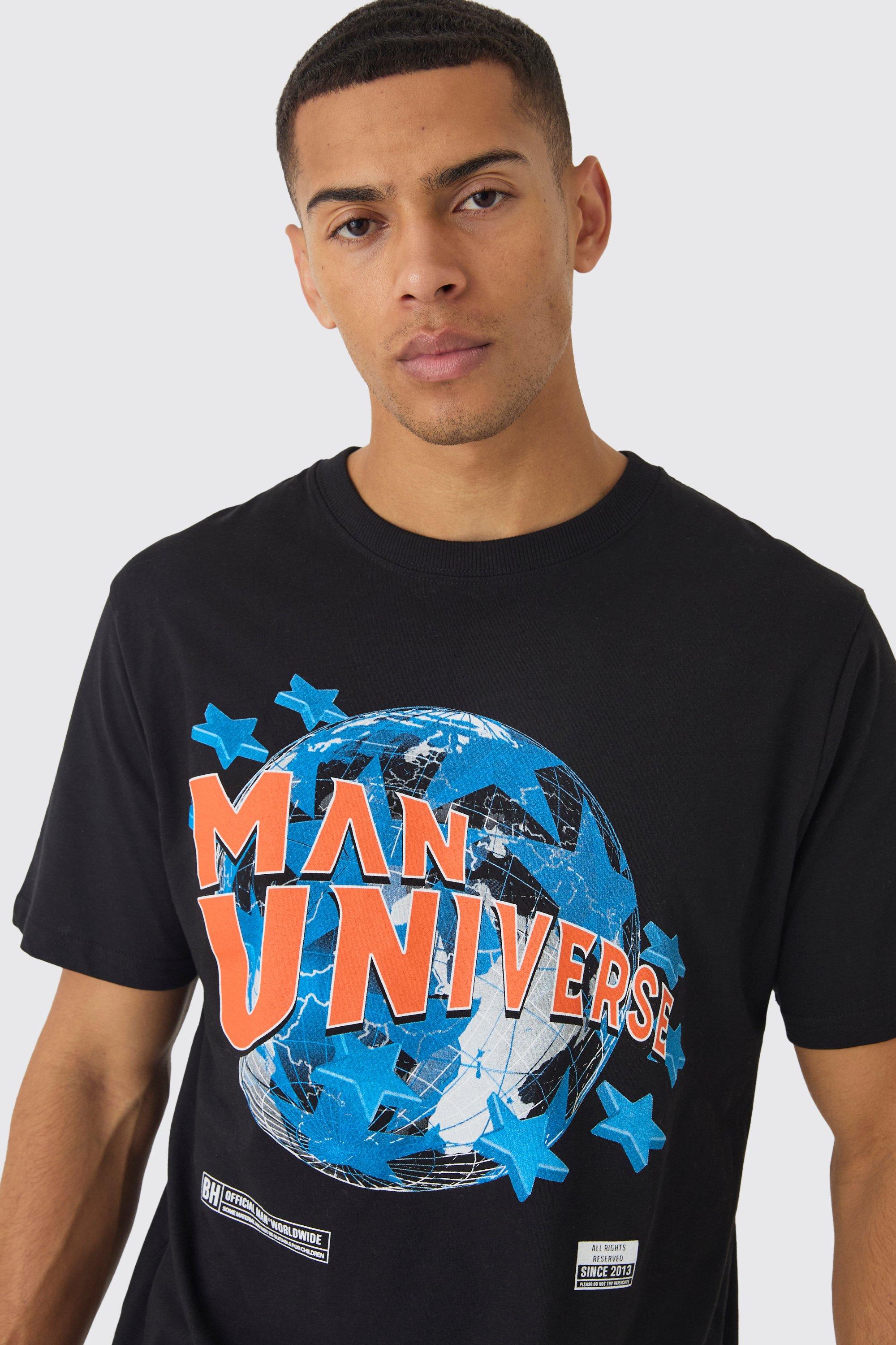 Man Universe Print T Shirt