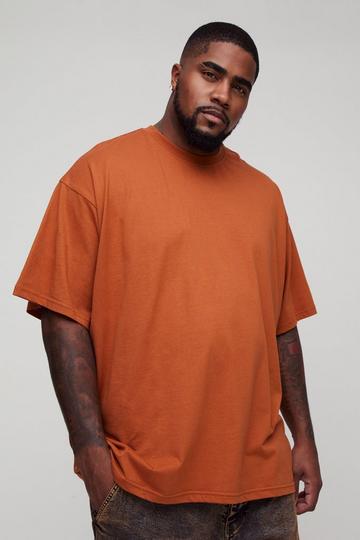 Plus Oversized T-shirt in Rust rust