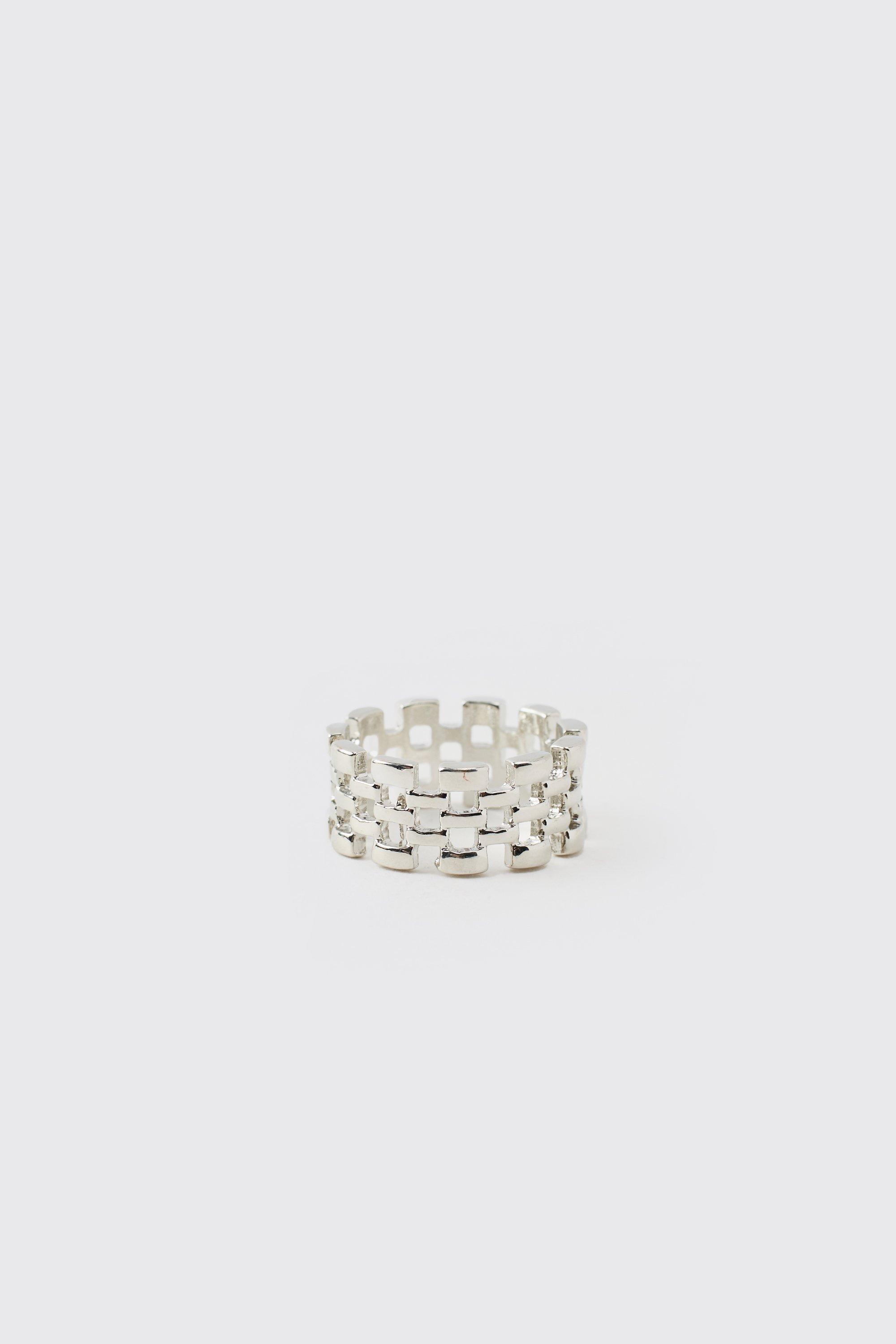 3 Pack Silver Jubilee Bands Rings boohoo