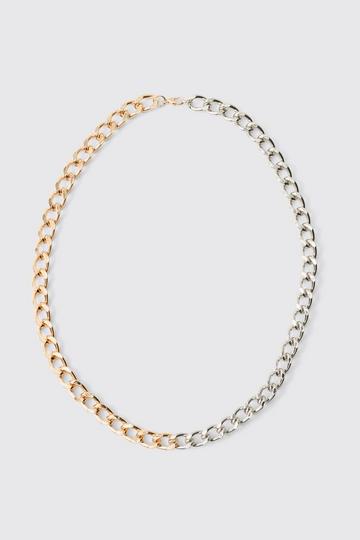 Spliced Chain Necklace silver