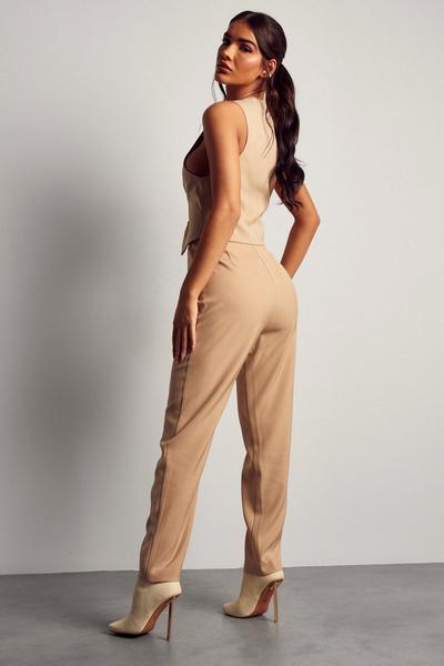 MissPap stone High Waisted Tapered Trousers