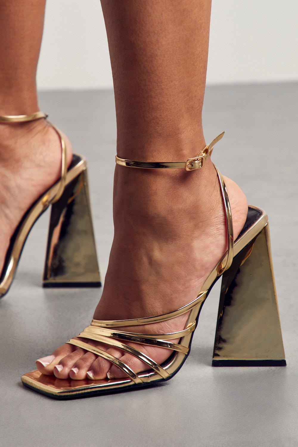 Statement Heel Strappy Heels