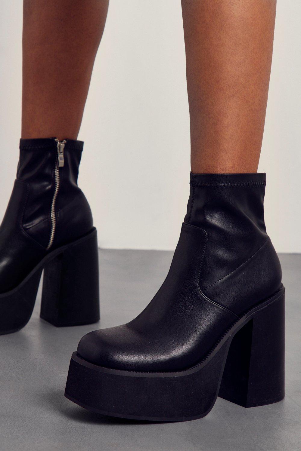 Boohoo black hotsell ankle boots