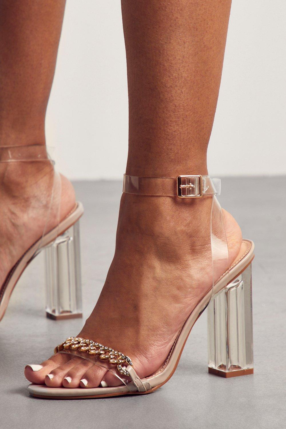 Boohoo 2024 perspex heels