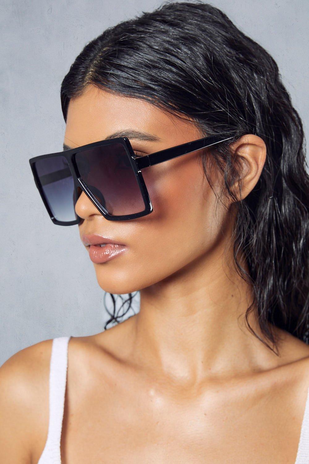 Misspap Extreme Oversized Flat Top Square Sunglasses Debenhams 4185