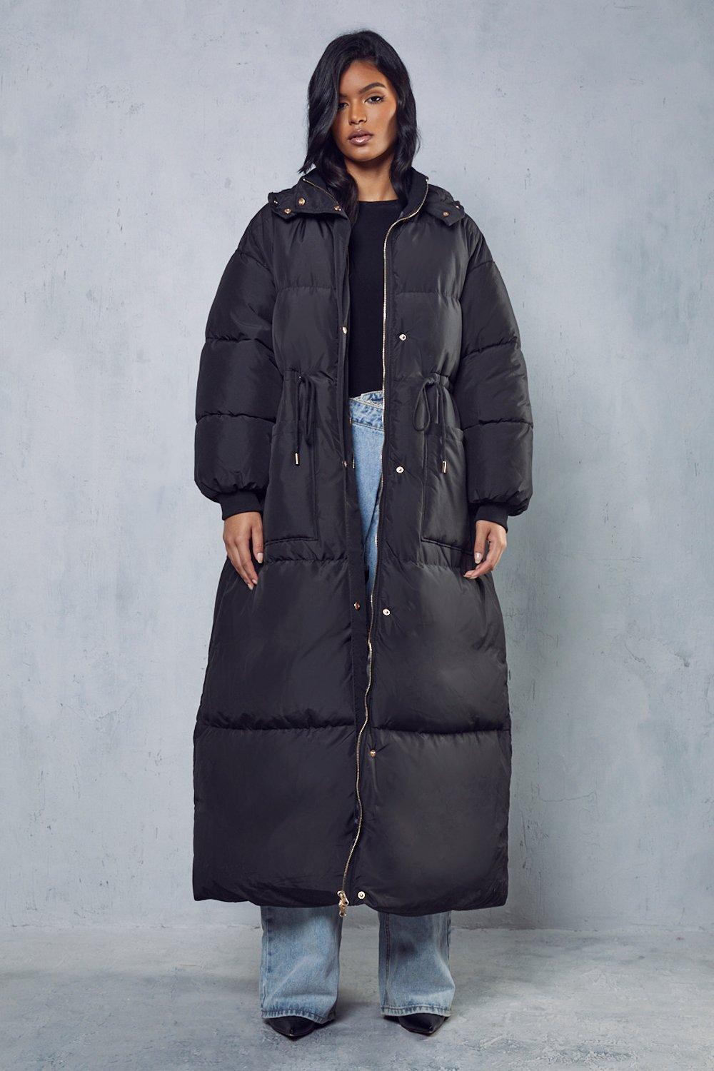 Parka with cheap drawstring waist