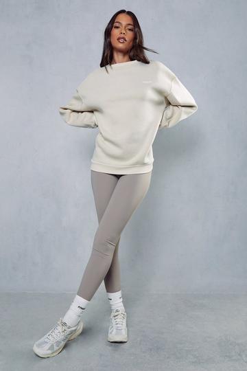 High Waisted Super Soft Active Leggings taupe