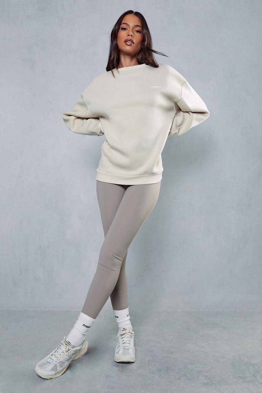 Taupe High Waisted Super Soft Active Leggings image number 1