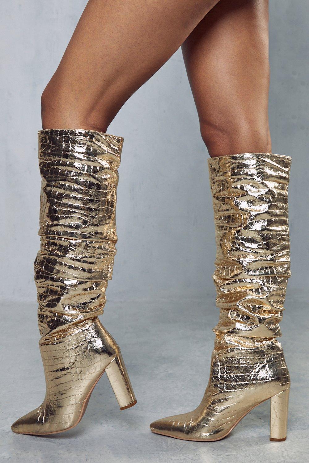 Boohoo shop croc boots