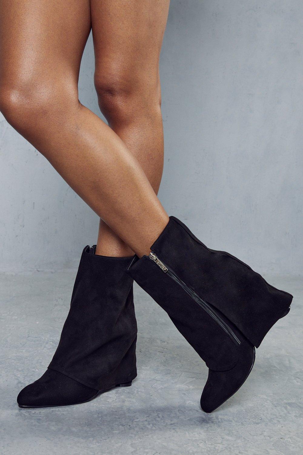 Faux suede outlet boots womens