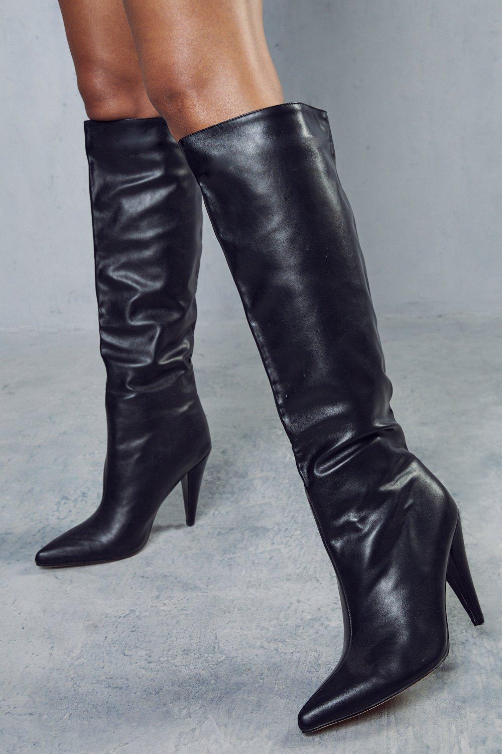 Cone heel hot sale boots uk