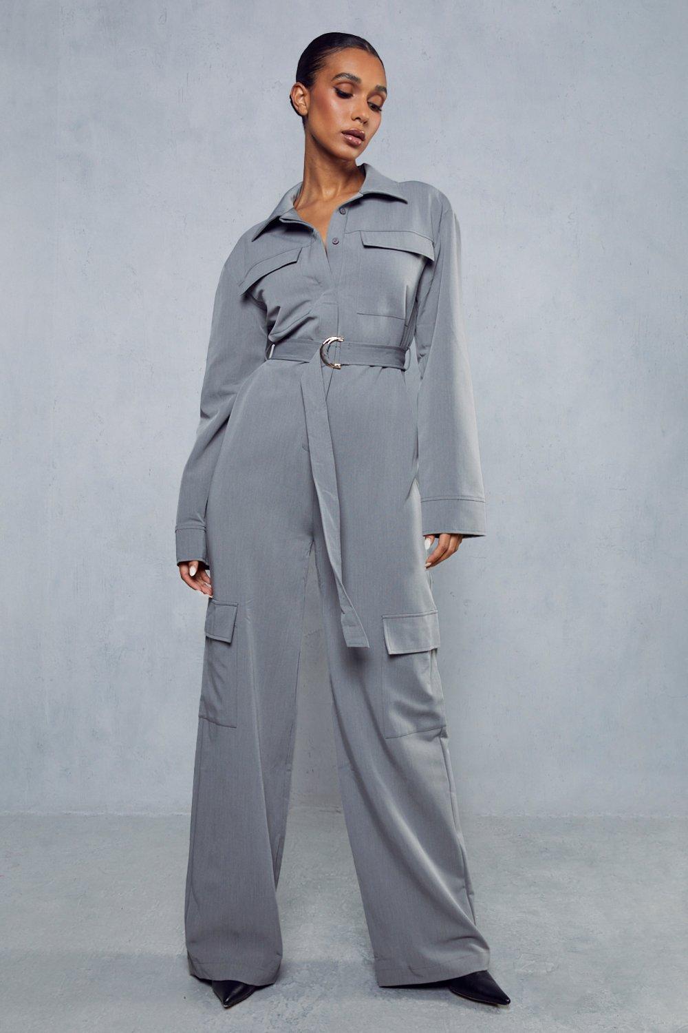 Boohoo utility hot sale jumpsuit