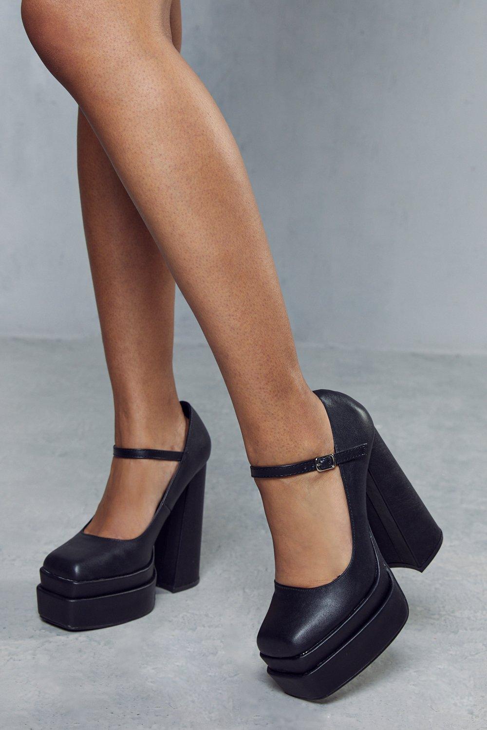 Platform heel outlet shoes uk