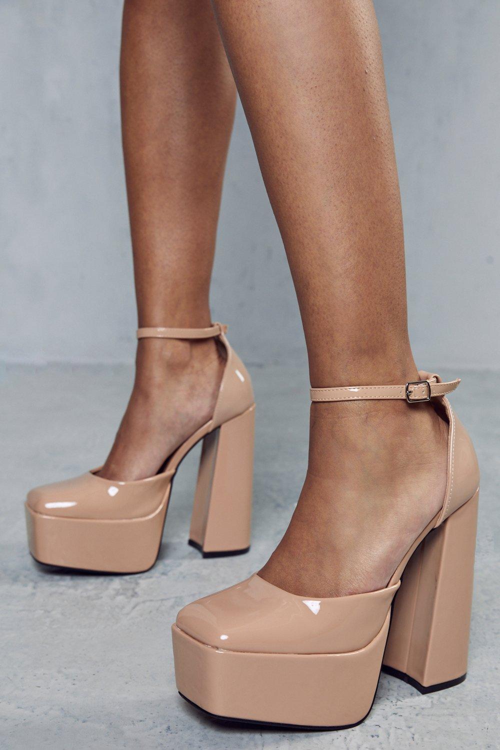 Misspap Extreme Platform Round Toe Heels Debenhams 