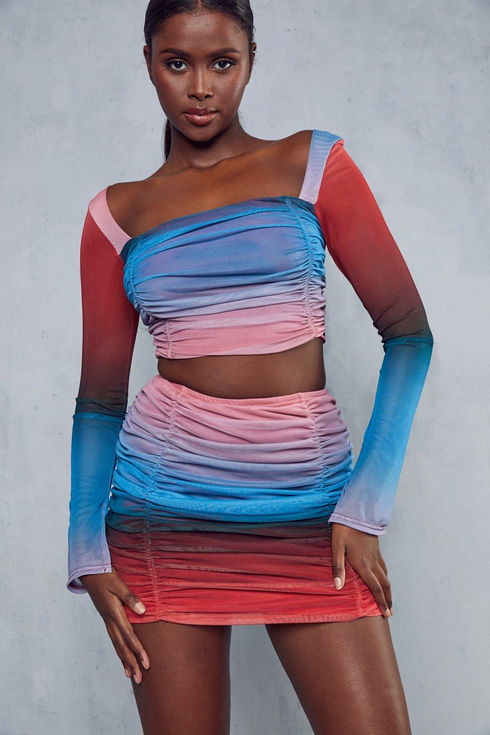 Glitter on sale ombre skirt