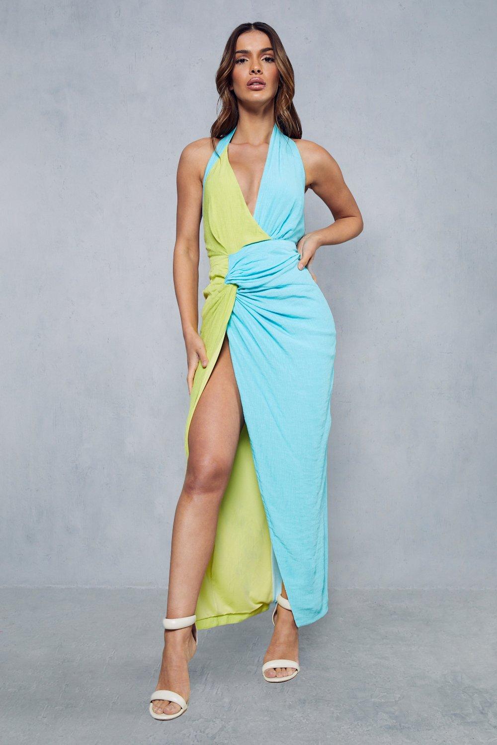 Boohoo shop knot dress