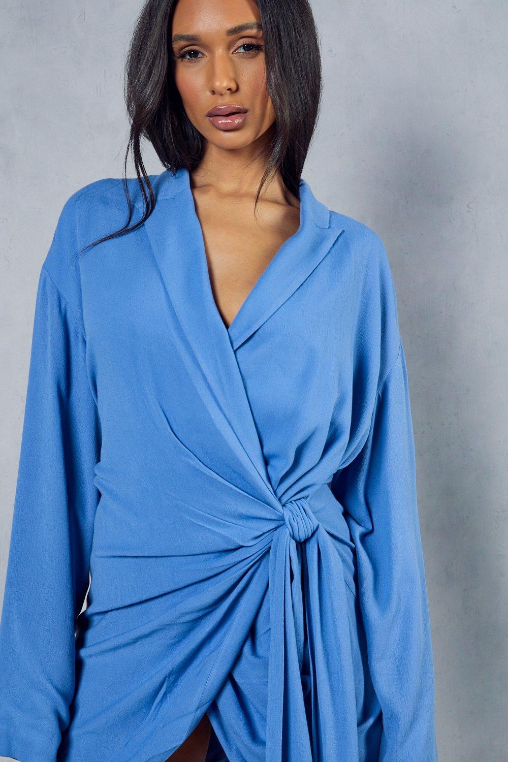 Draped sale wrap dress