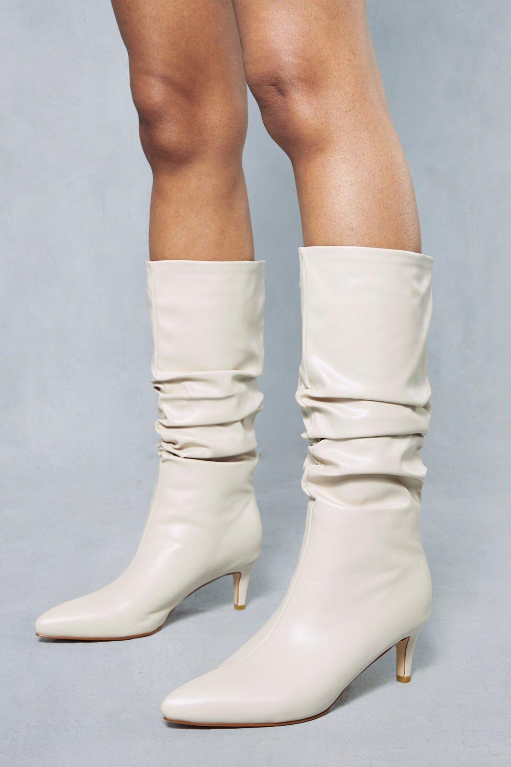 Mid heel best sale boots uk