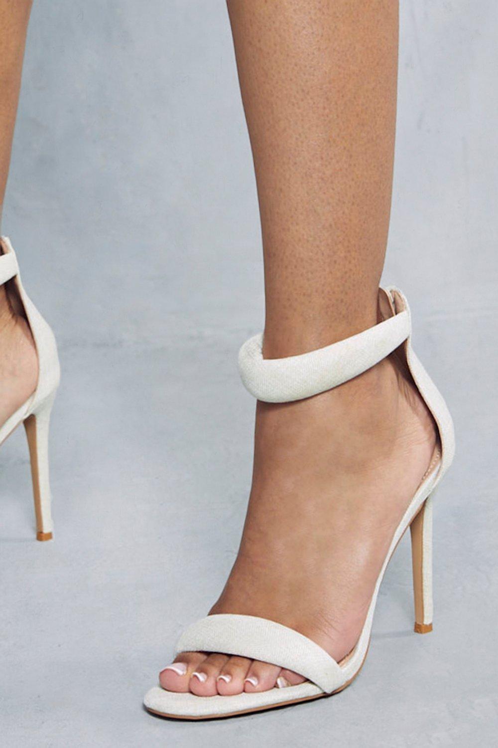 Cream barely cheap there heels