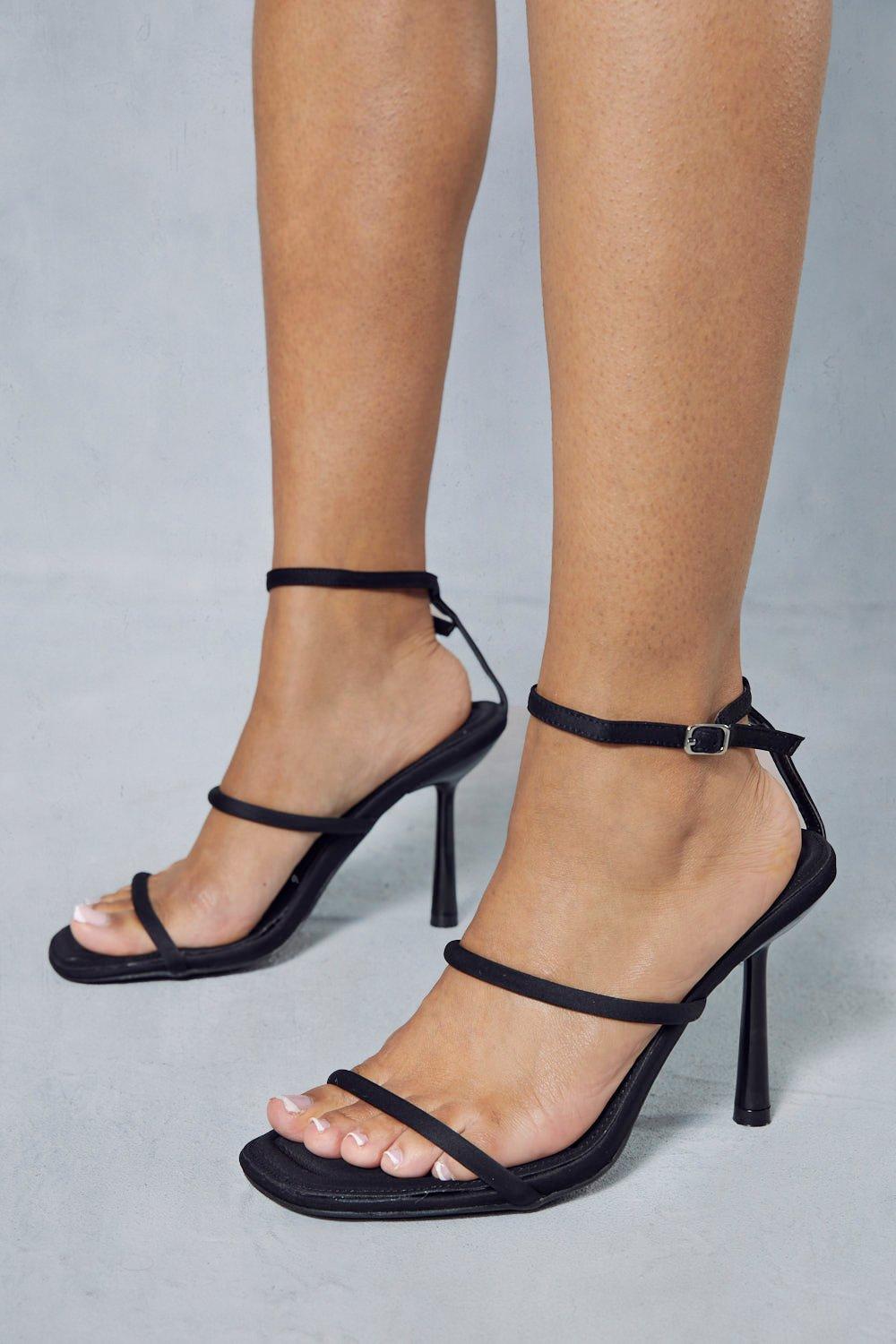 3 strap hotsell barely there heels