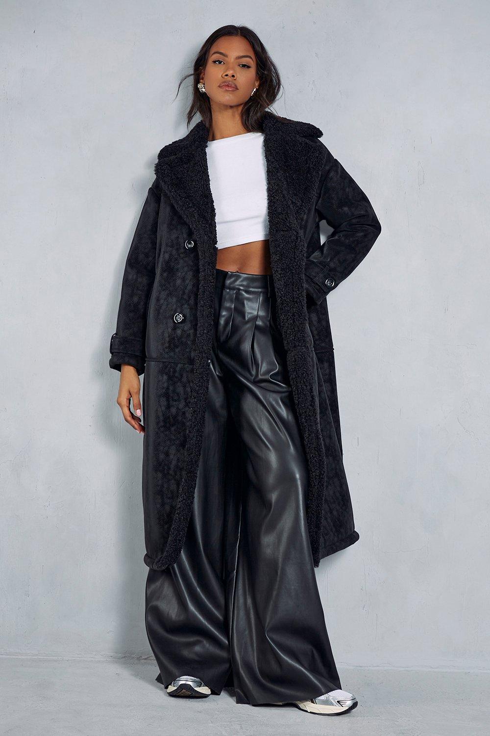 Faux suede duster sale